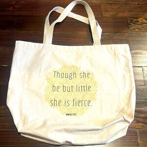 Canvas Tote Bag
Though she be but little she is fierce.